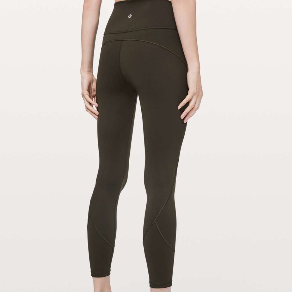 Lululemon In Movement 7/8 Tight Everlux 25” in Dark Olive